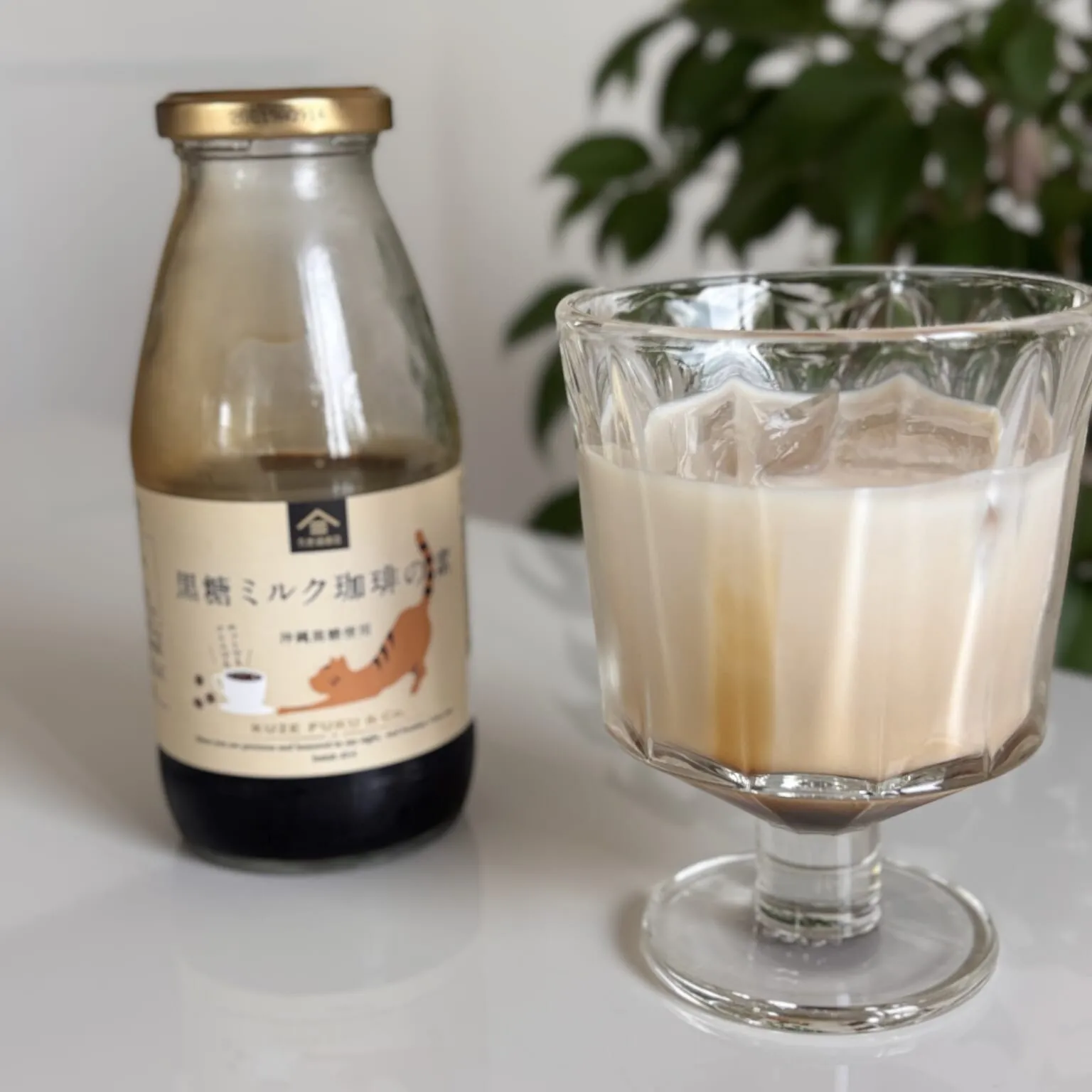 久世福商店「黒糖ミルク珈琲の素」作ったドリンク