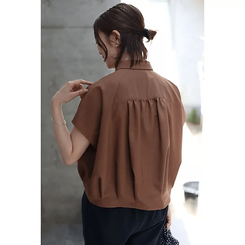 OURHOME
【LEE別注】【洗える】【接触冷感】【UVカット】【吸水速乾】タックブラウス