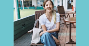【モデル・高垣麗子さんの私服】ザラホームの前開きカットソーとマメのワイドデニムで“きれいめカジュアル”コーデ