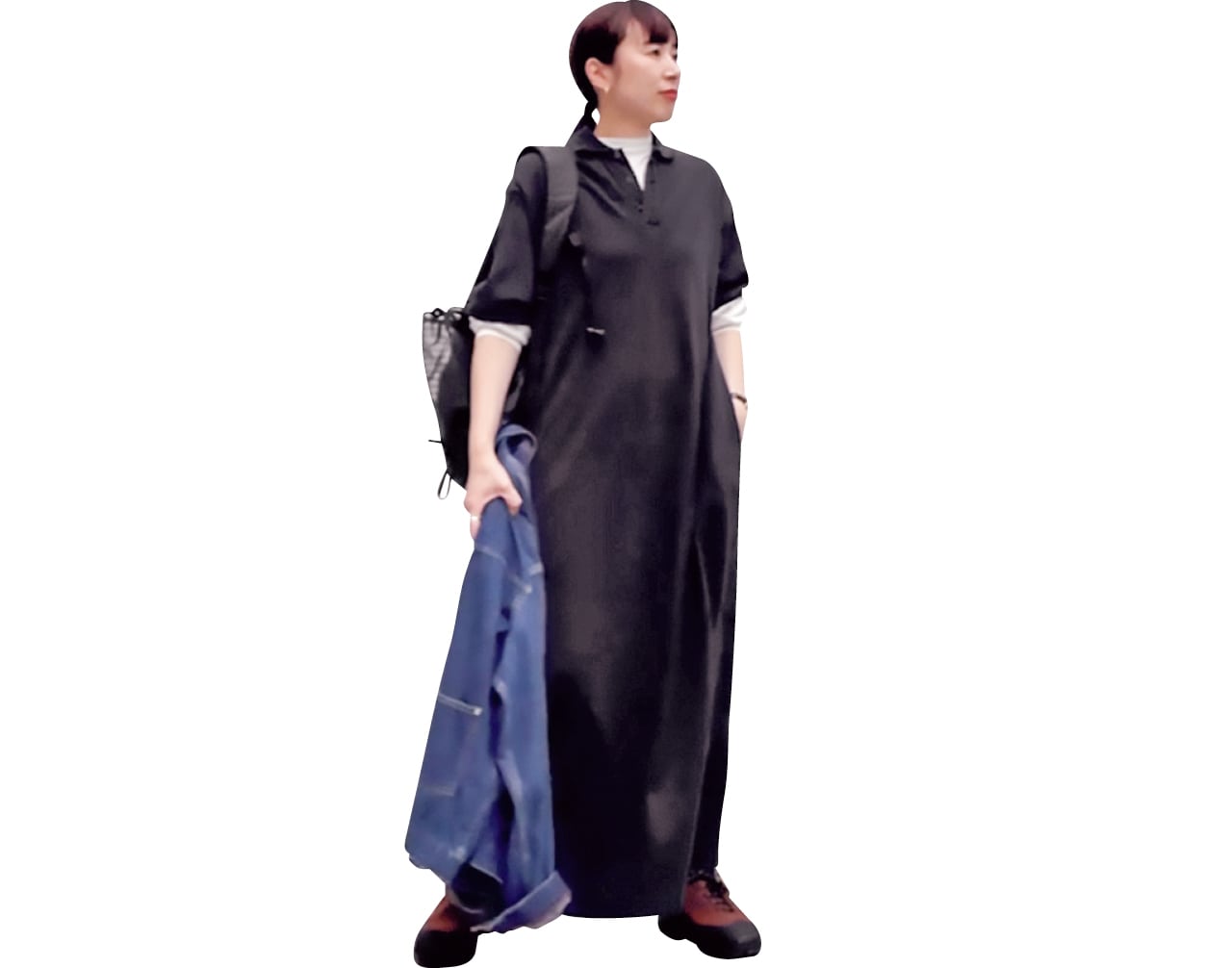 12closet ポロワンピースのコーデ