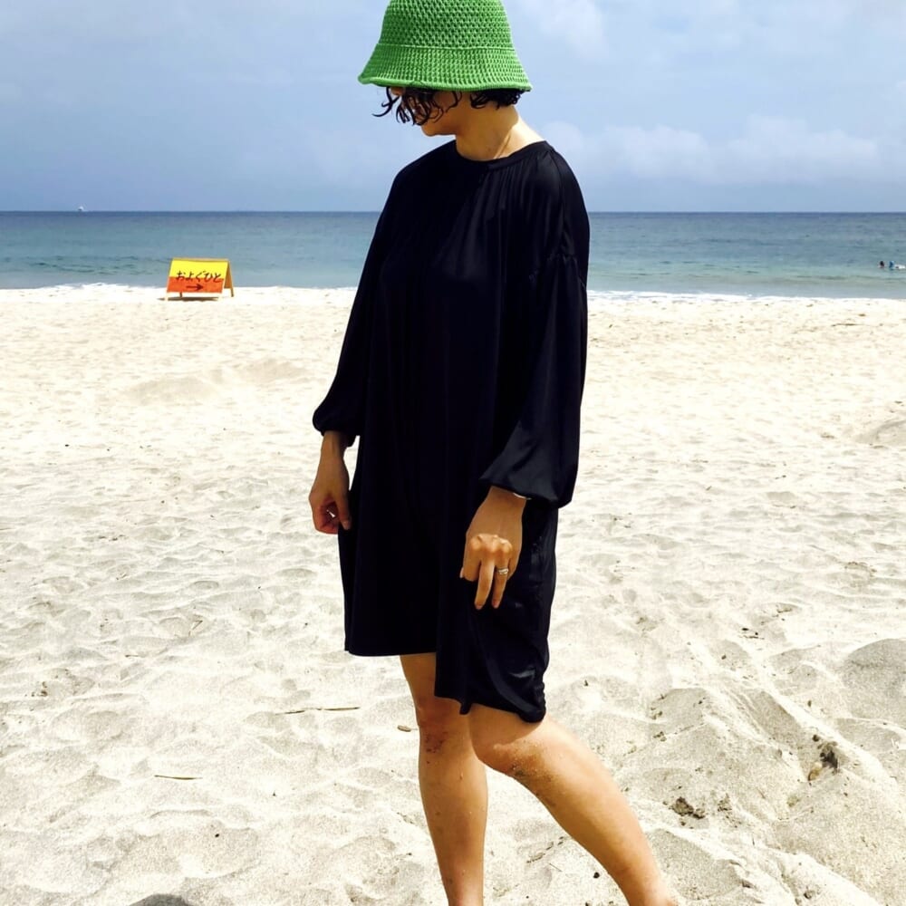 SLOBE IENA ギャザーオールインワンラッシュガード