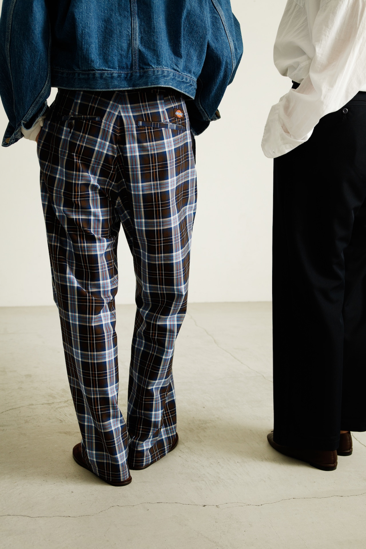 「Dickies® for RHC ワークパンツ」ブルー、ネイビー