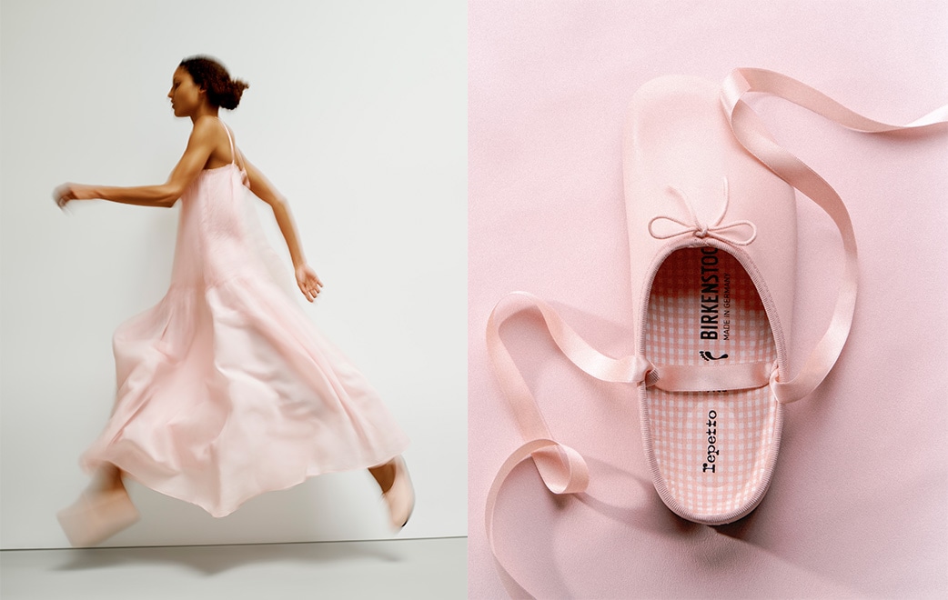 BIRKENSTOCK×Repetto ピンクのオペラ キービジュアル