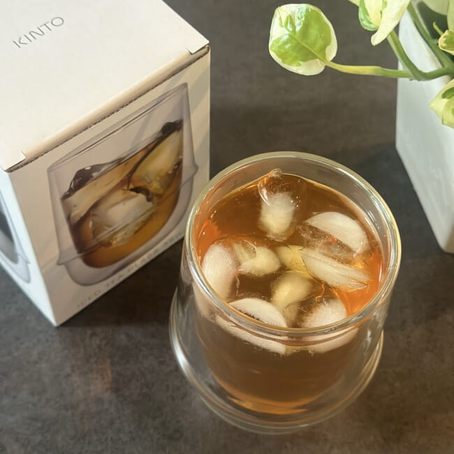 KINTO(キントー)の「KRONOS ダブルウォールアイスティーグラス(350ml)」