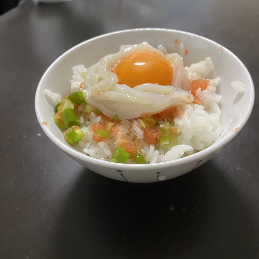 どんぶり　卵　たらこ
