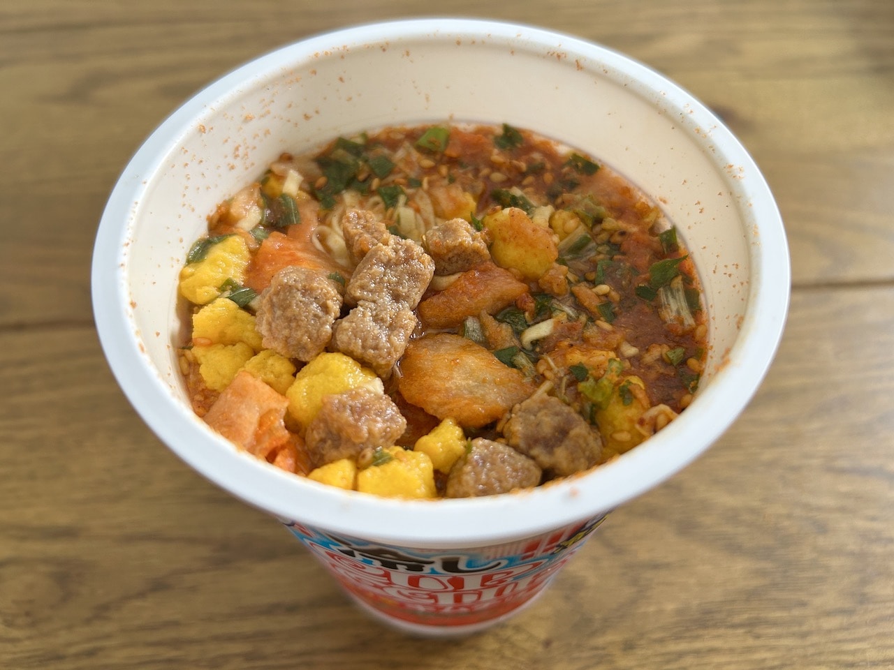 冷しカップヌードル ピリ辛キムチ味