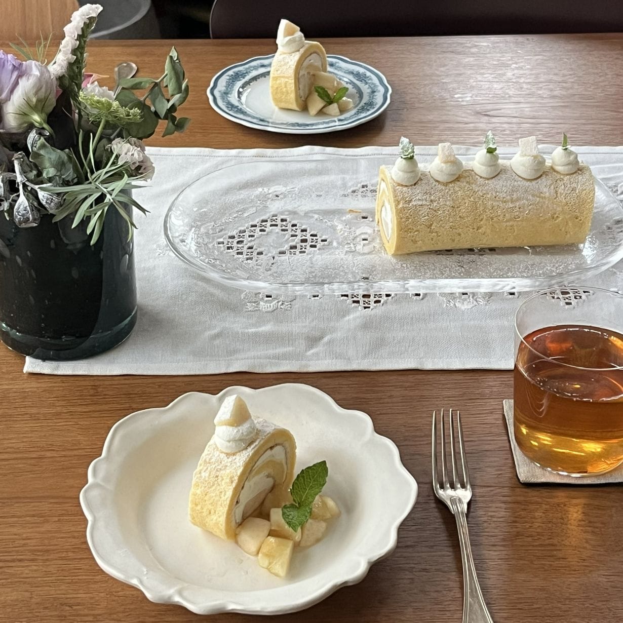手作りスフレロールケーキ