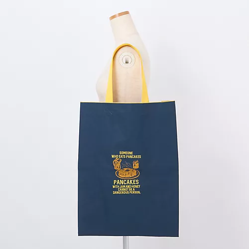 【kazumiさんコラボ】【撥水】 “PANCAKE”刺しゅう トートバッグ(L)