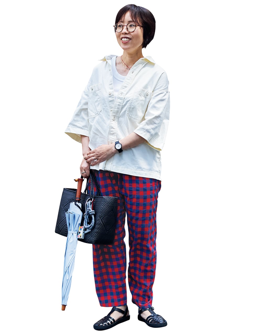 “攻めたチェック”を満喫 LEE100人隊TB かおりんさん