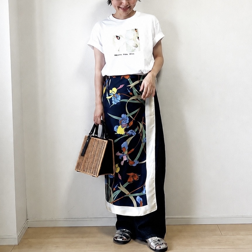 コーディネート ユニクロ UNIQLO 夏コーデ Tシャツ プチプラ