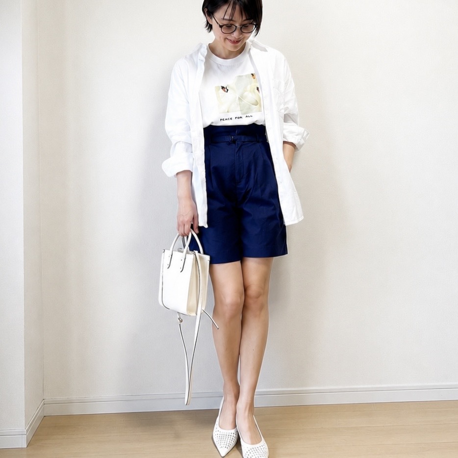 コーディネート ユニクロ UNIQLO 夏コーデ Tシャツ プチプラ