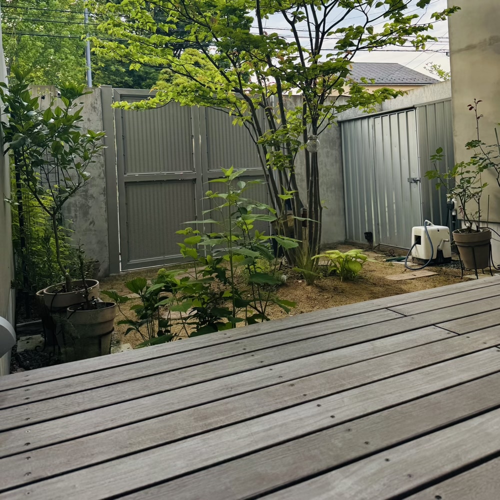 庭 ウッドデッキ 家づくり
