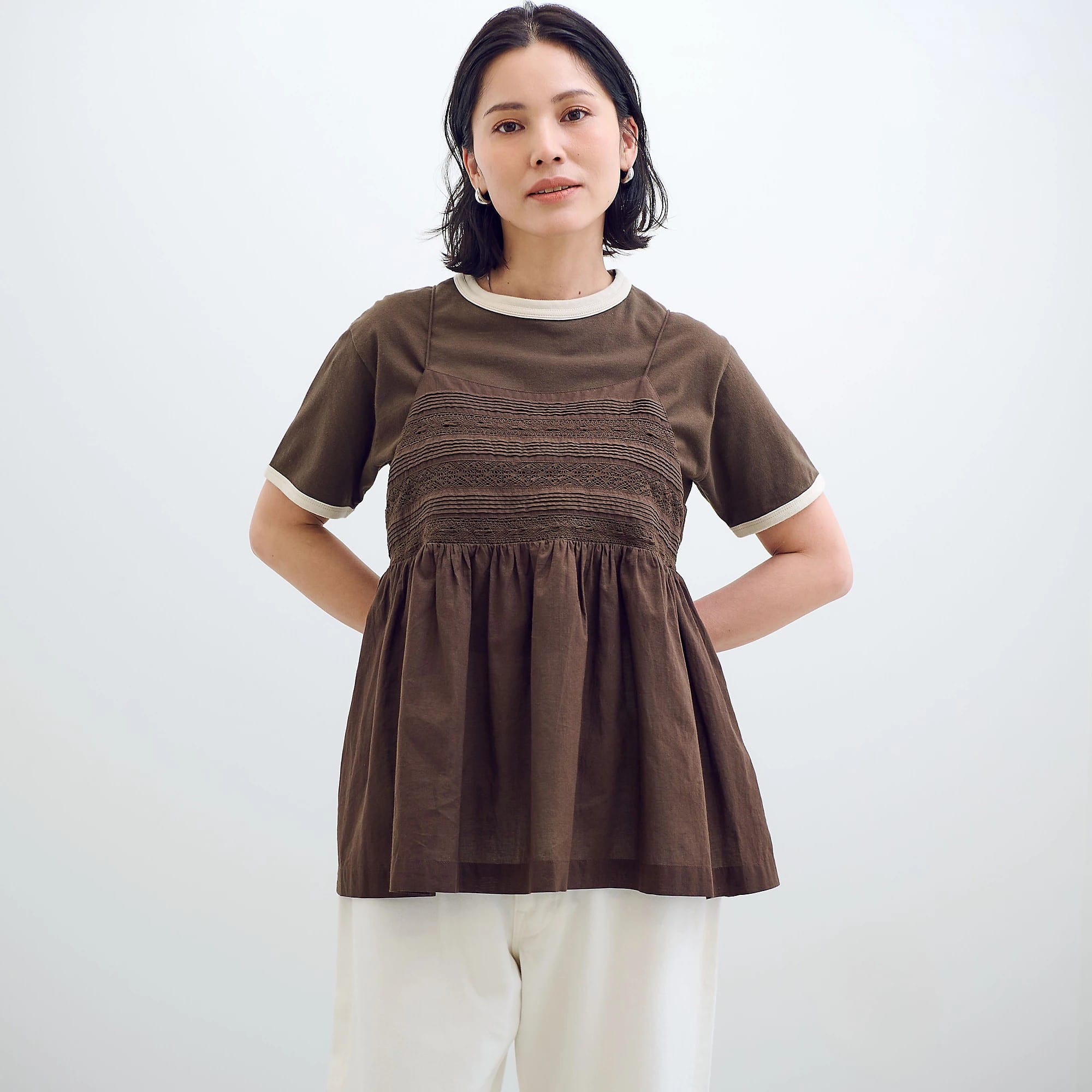 12closet
【洗える】インドコットンレース切り替えキャミソール
¥16,500