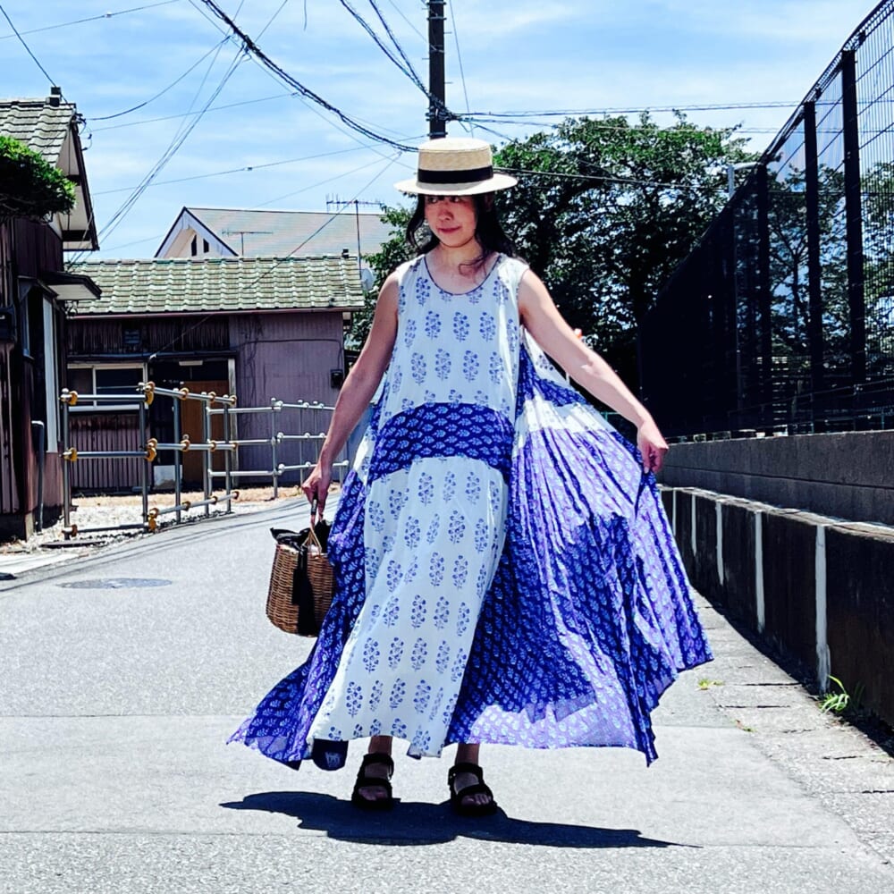 ne Quittez pas ヌキテパ　Combination Ethnic Print Nsv Dress
The Bagmati (バグマティ)【LEEマルシェ20th別注】 LEE100人隊コラボ・ ２色内袋付きかごバッグ
田中帽子店　カンカン帽 マラン・ジー Marin/G