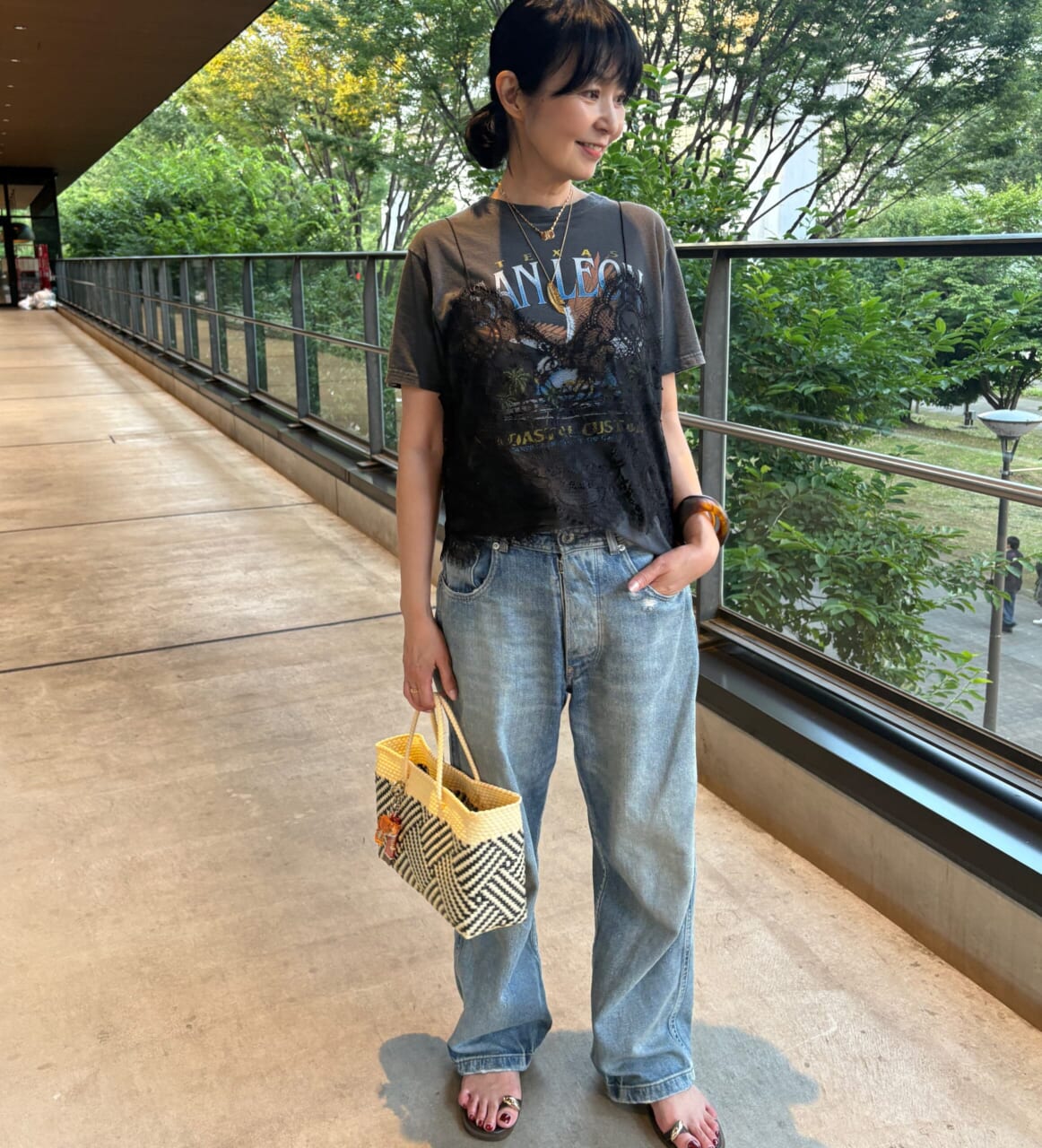 50代夏コーデ ミューズドゥドゥーズィエムクラス AP STUDIO