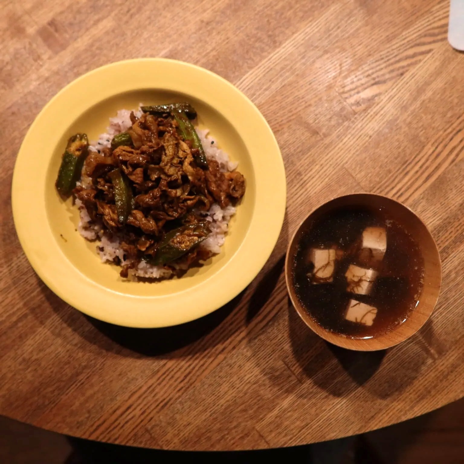 「ウスターカレー豚肉のっけ飯」完成