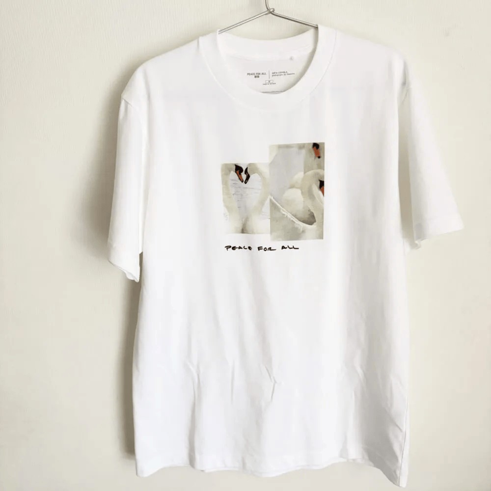ユニクロ「PEACE FOR ALLTシャツ/ソフィア・コッポラ」00 WHITE