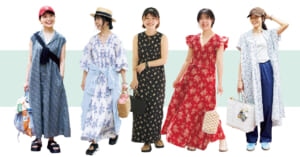 LEE100人隊SNAP【花柄ワンピコーデ5選】キャップやスニーカーでスポーティに着崩すのが最旬！2026夏