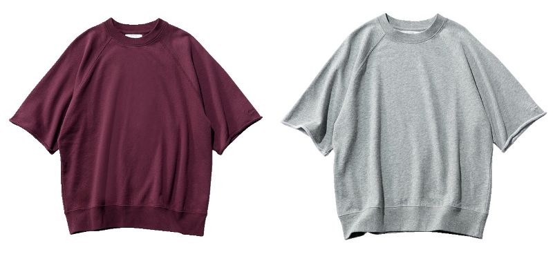 12closetの５分袖スウエット