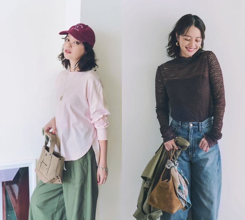 12closetの人気トップスを岸本セシルさんが着こなす