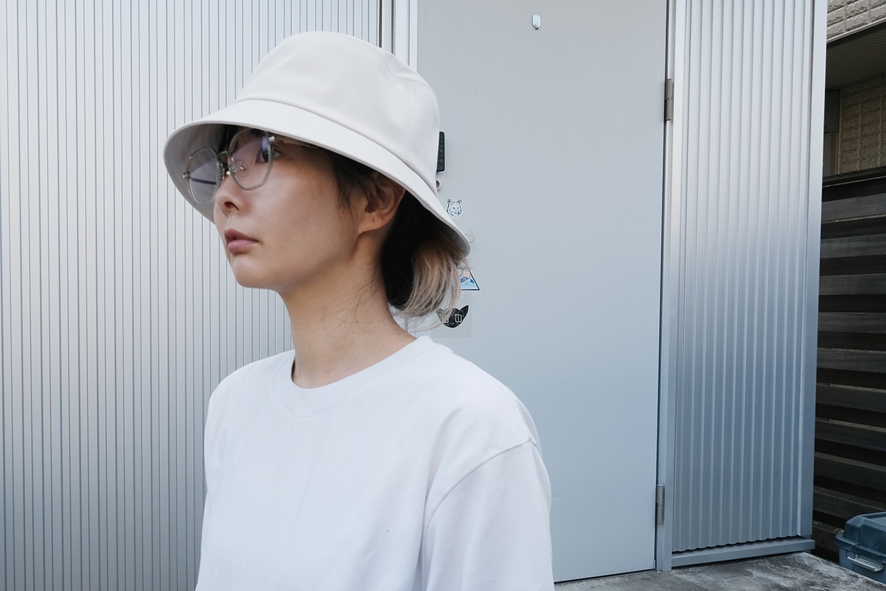 UVカット 透湿撥水 防水テープ使い バケットハット使用シーン