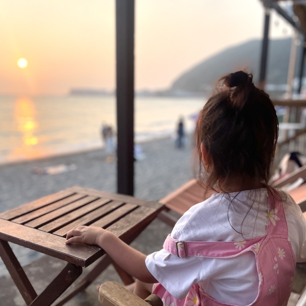 葉山 一色海岸 海 夏の海 海の家