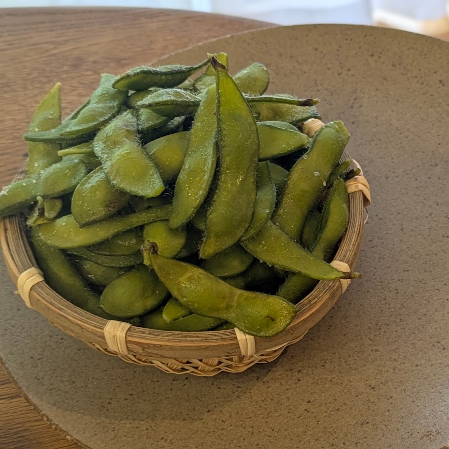 枝豆　塩ゆで　自家製