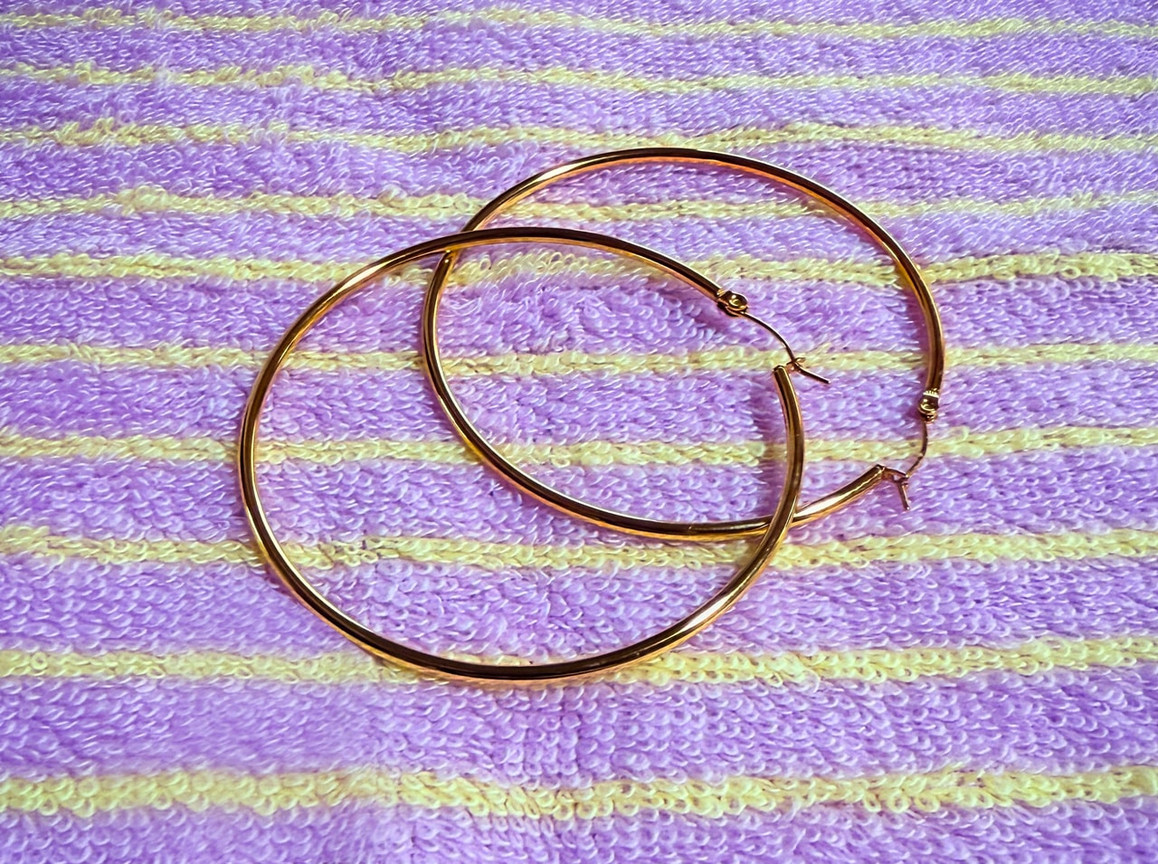 CENE ゴールドループピアス60mm¥2000