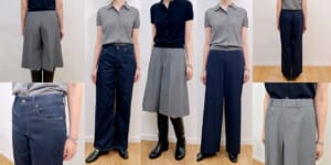 ユニクロの楽してきれいなパンツを試着
