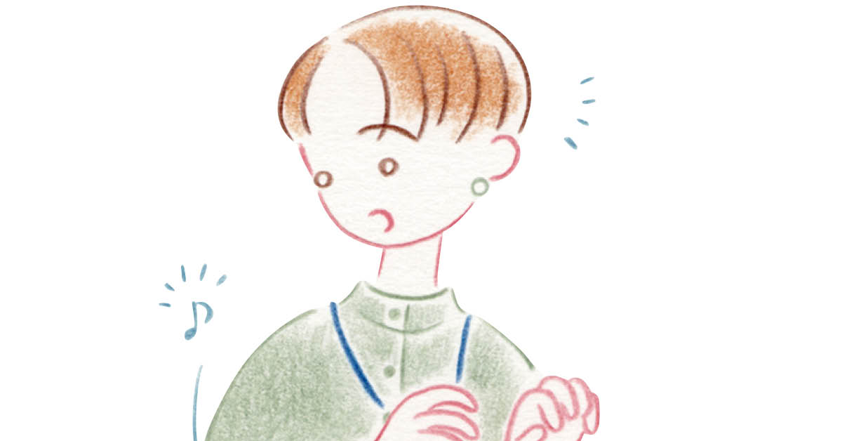 スマホの通知で、脳が疲弊する!?イラスト