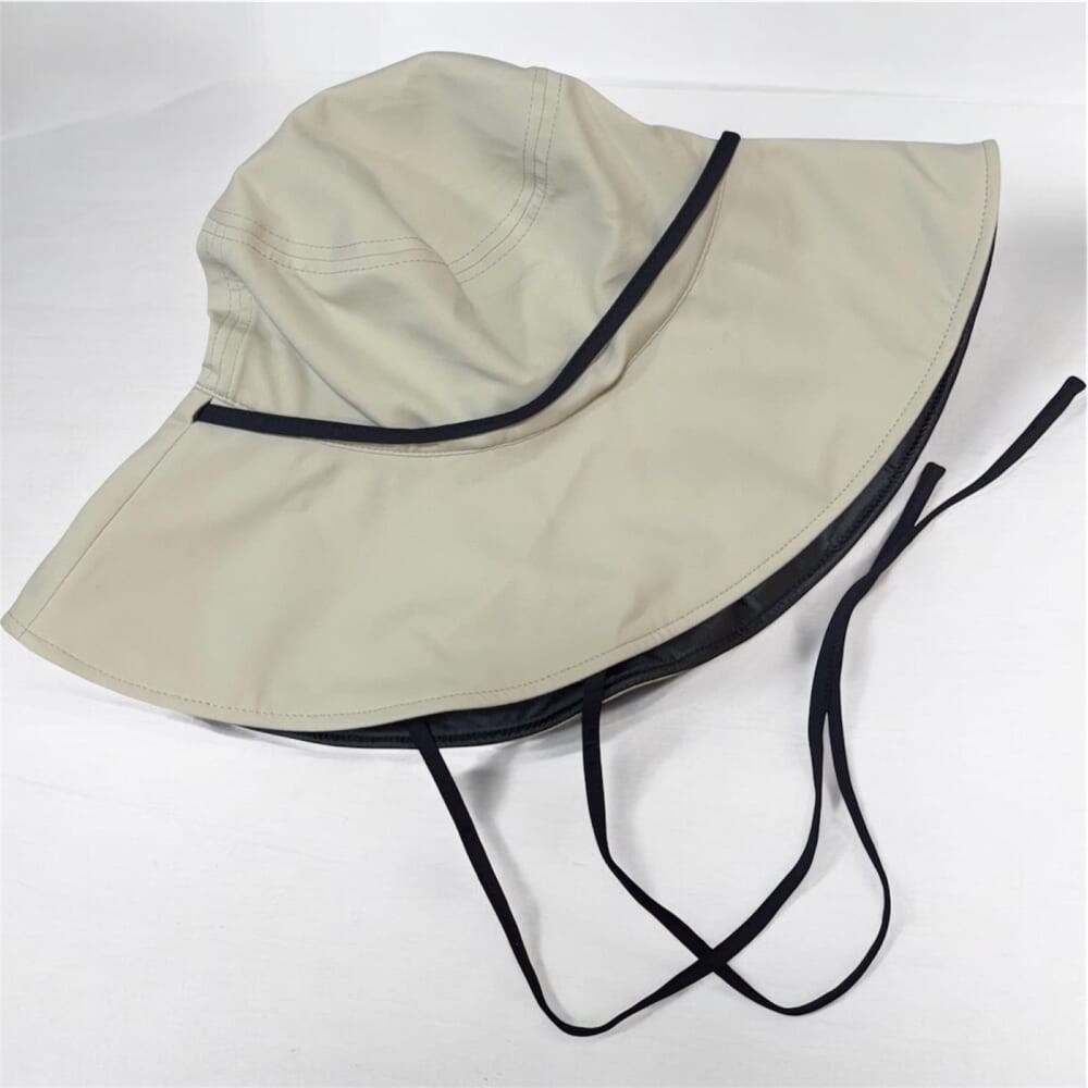 Wpc.のUVカット接触冷感つば広ハット ベージュ