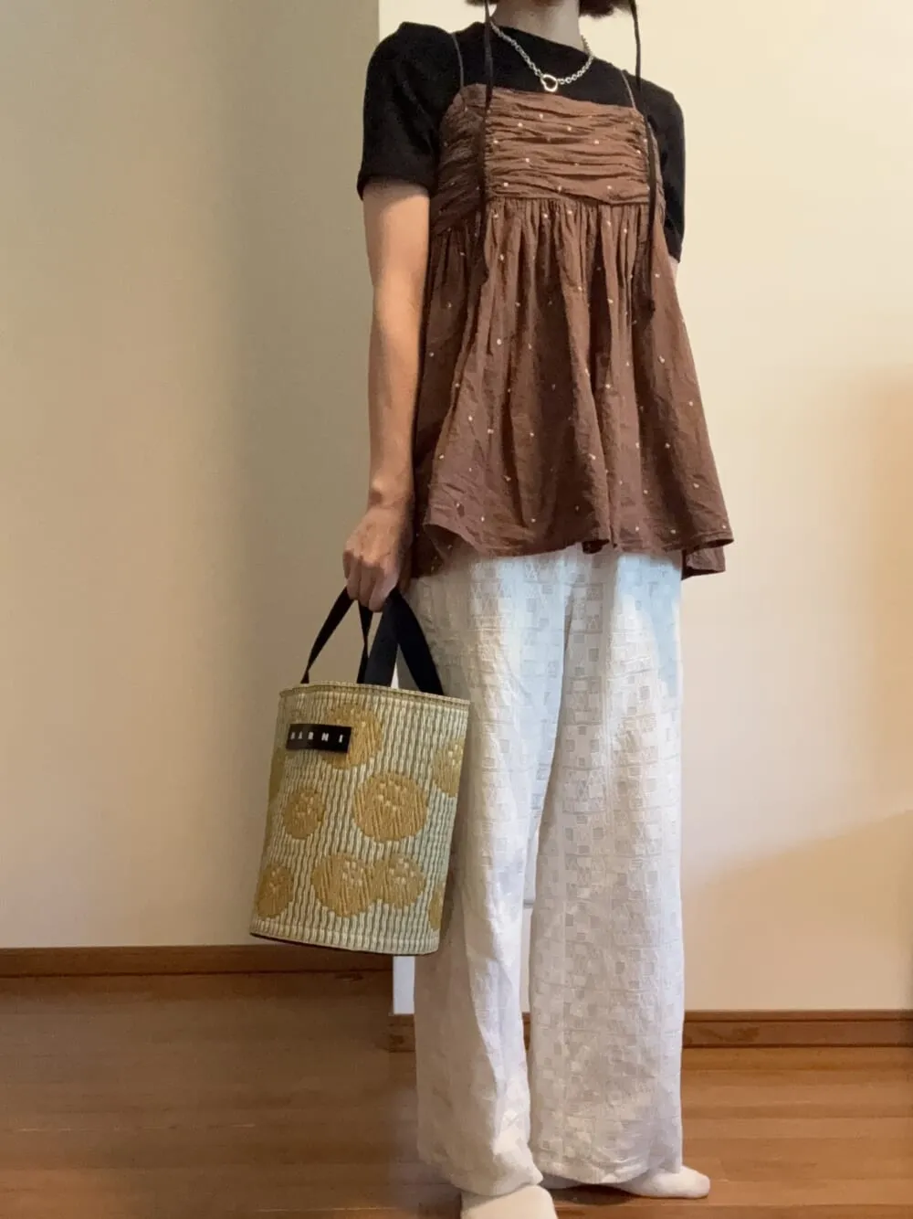 ユニクロ「UVカットペーパーブレイドハット」（32 BEIGE）さゆのさんのコーデ