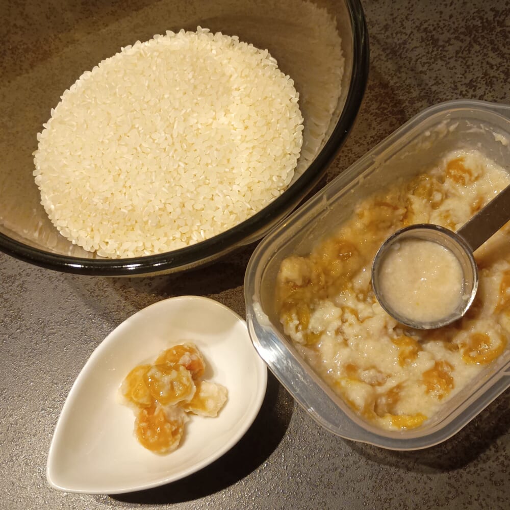 梅仕事 麹 ご飯