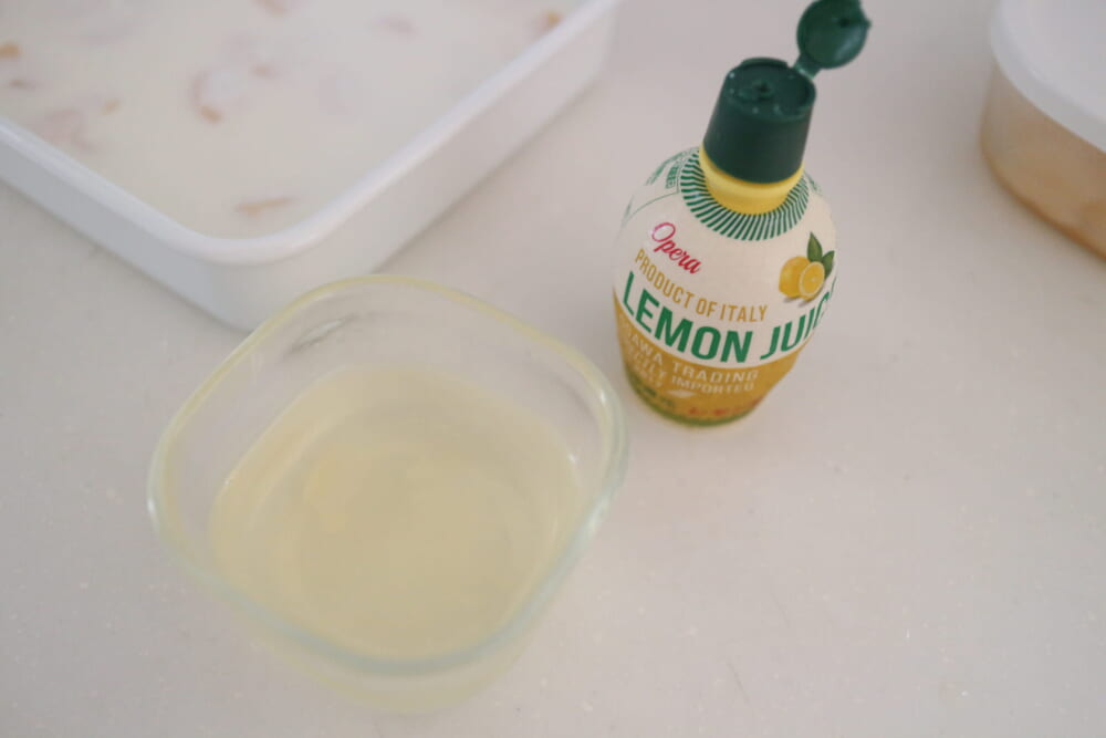 LEEレシピ 桃 もも缶ミルク寒天