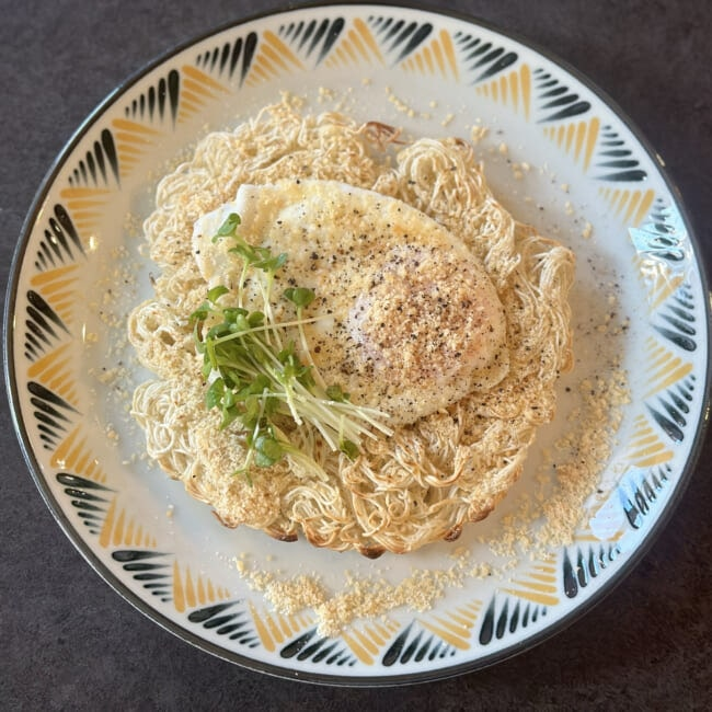 「そうめんガレット」完成例