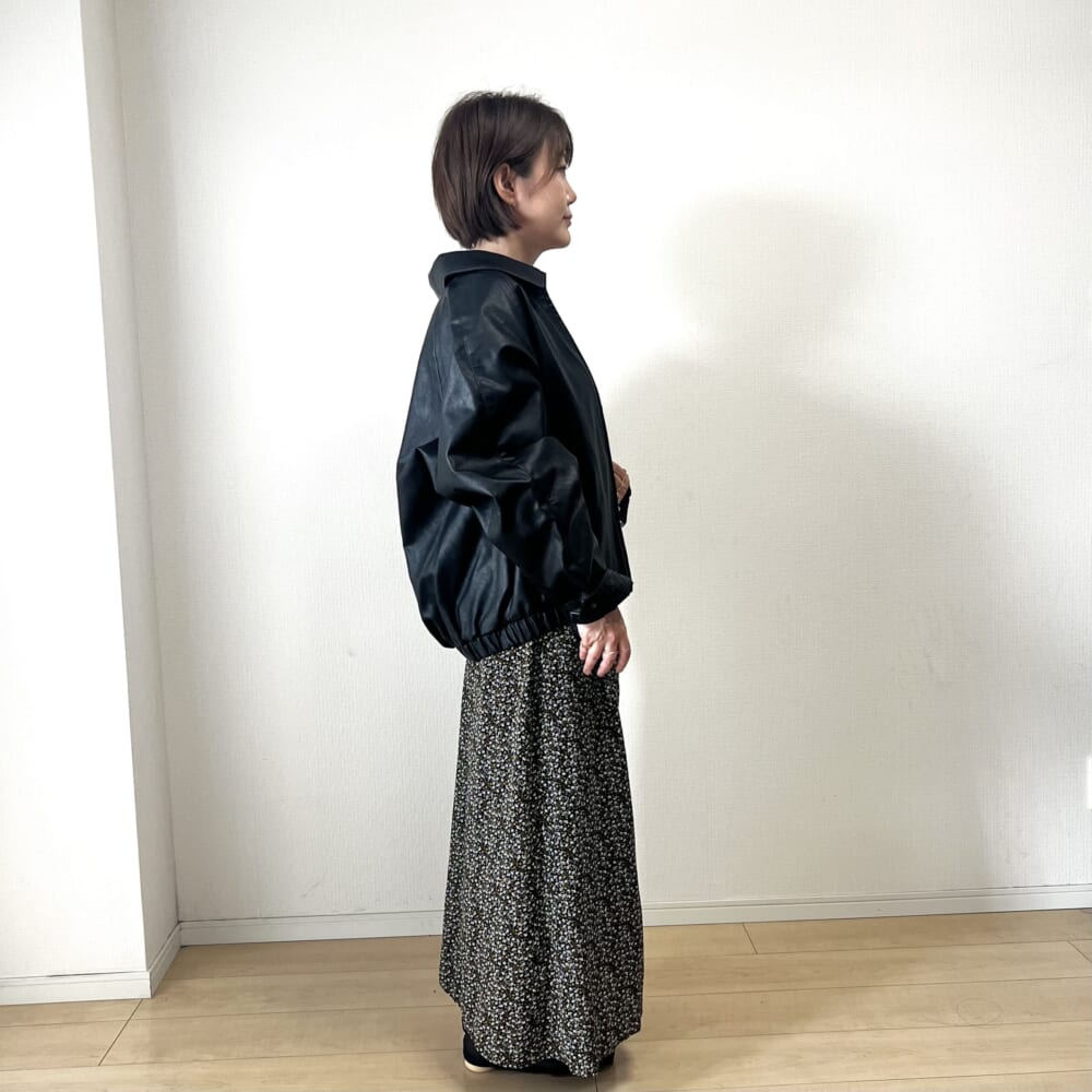 GU 秋服 レザー フェイクレザー メンズ ファッション コーディネート