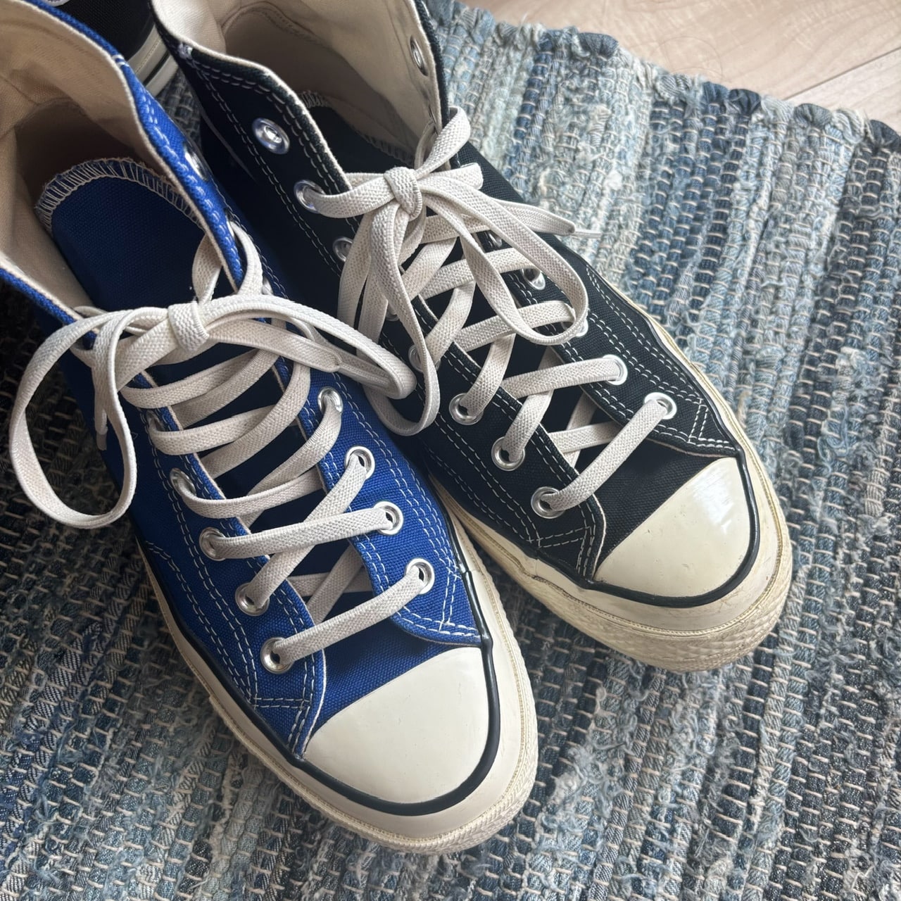 【EYTIE】ELASTIC SHOE LACE(エラスティックシューレース)CT70に付け替えた写真