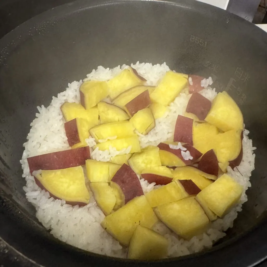 榎本美沙さん「基本のさつまいもご飯」炊き上がり