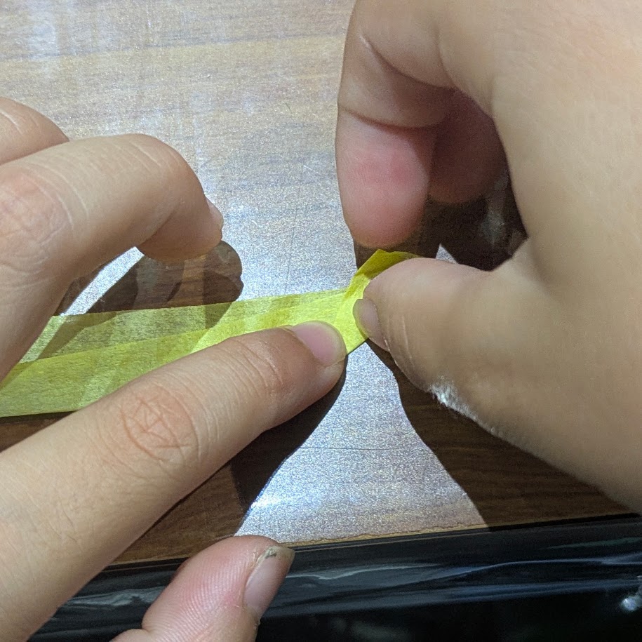 線香花火 紙 おり方
