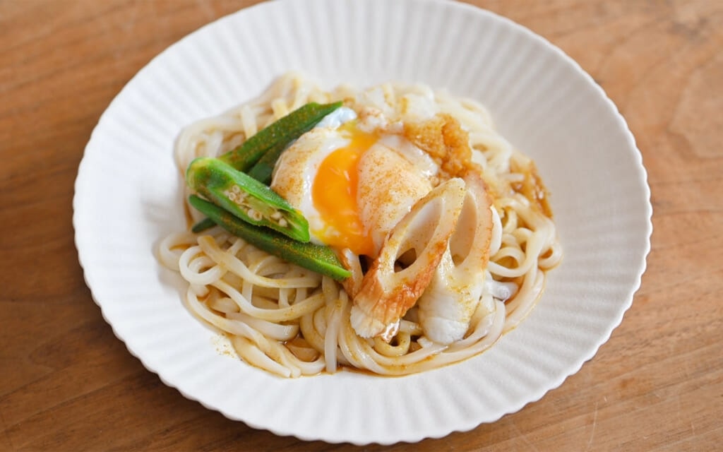 レンチン「冷やしカレーうどん」レシピ／近藤幸子さんの「おやこおやつ」