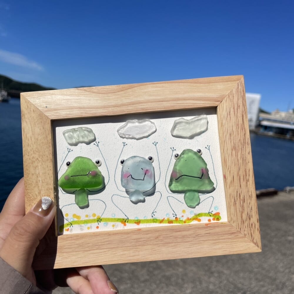 シーグラスアート
