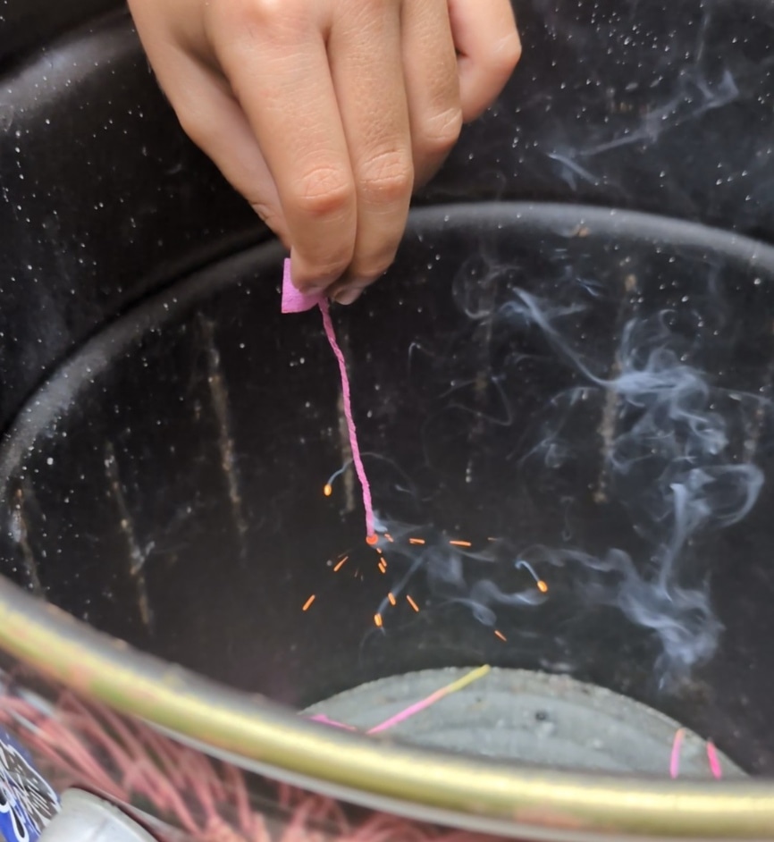 線香花火 儚げ 自作の子供