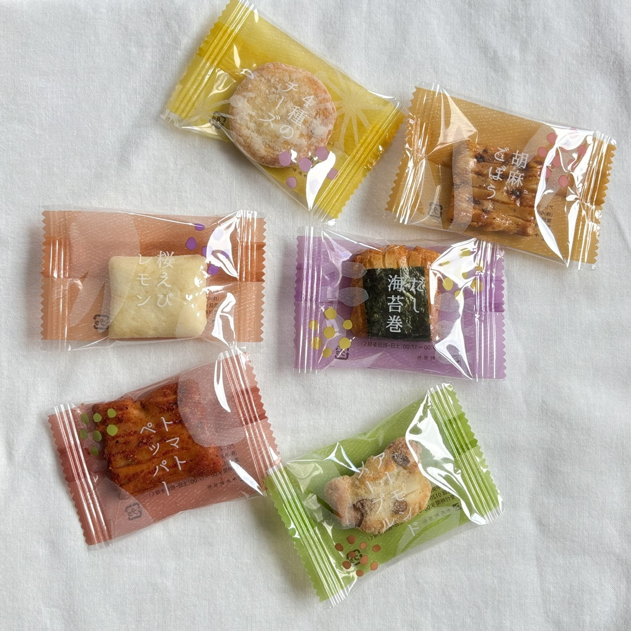 きりのさかby 中央軒煎餅「Kumitte -クミッテ-」中身6種類