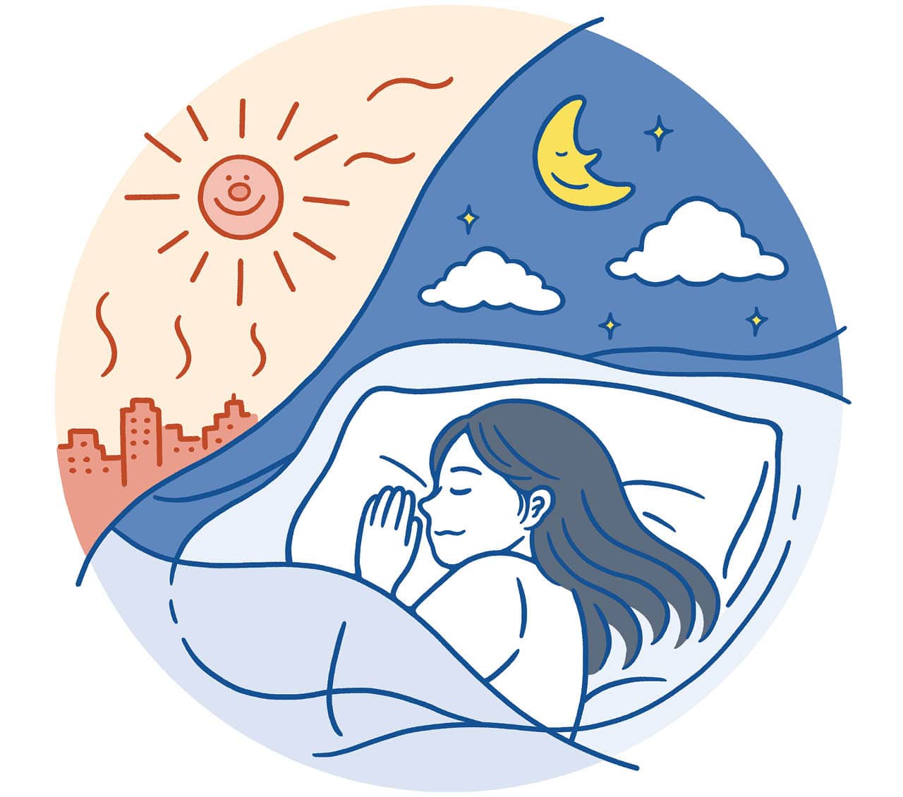 快眠イラスト