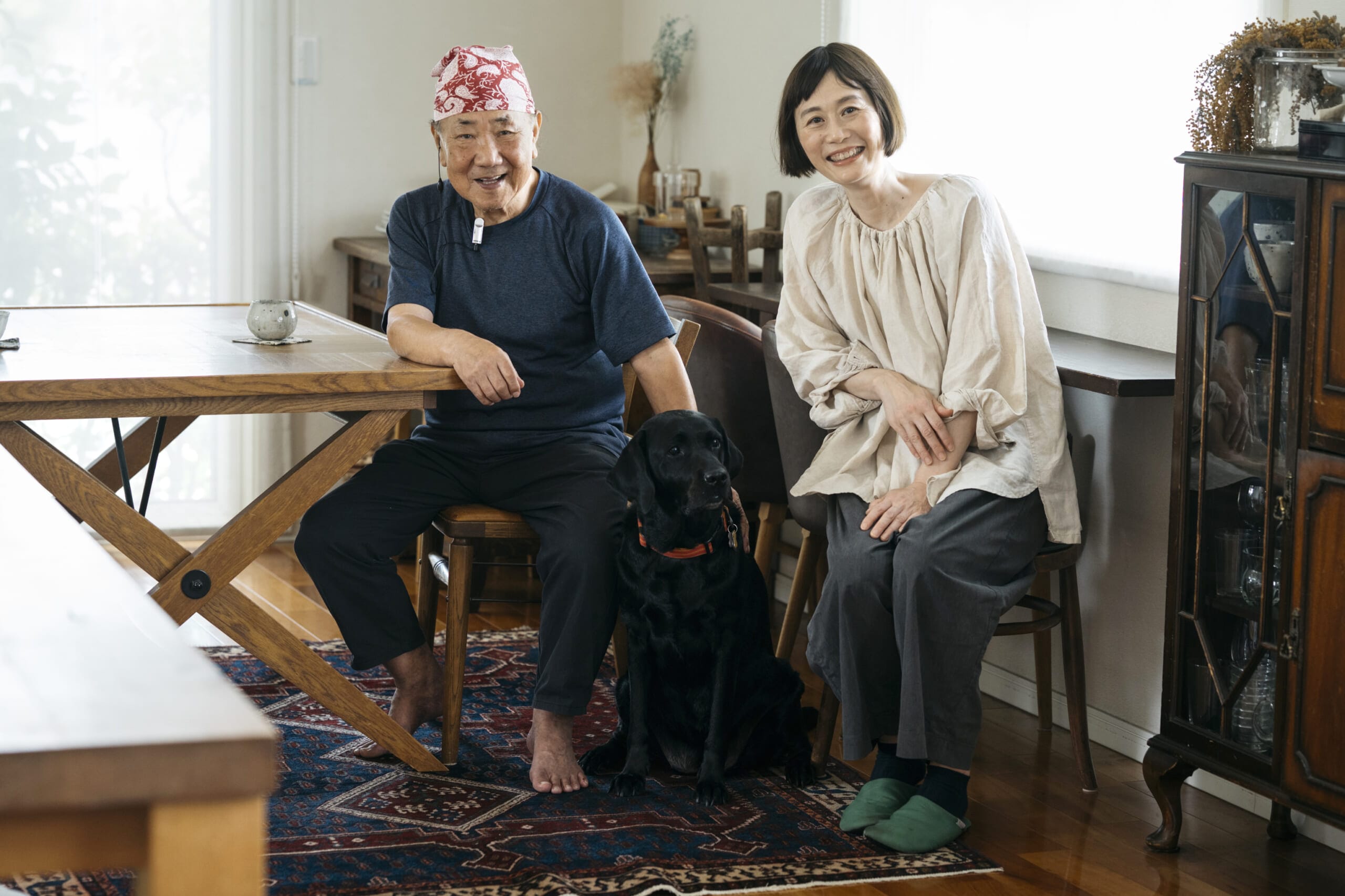 料理研究家小林まさみさん、まさるさん、愛犬