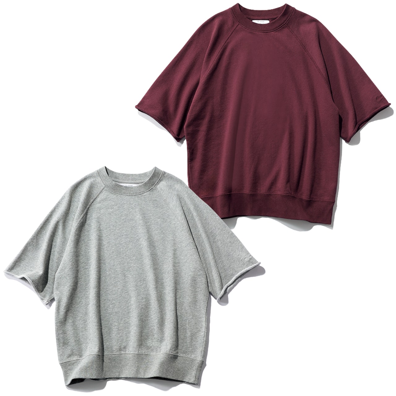 12closet（トゥエルブクローゼット）【洗える】USAコットン五分袖スウェット