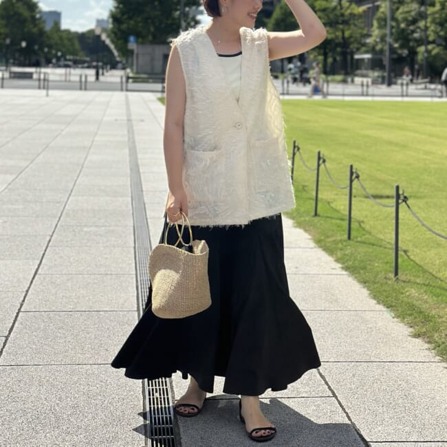 2nd NOLLEY'Sの黒のタフタスカート