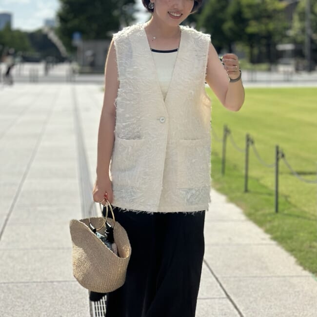 30代ママ モノトーンコーデ