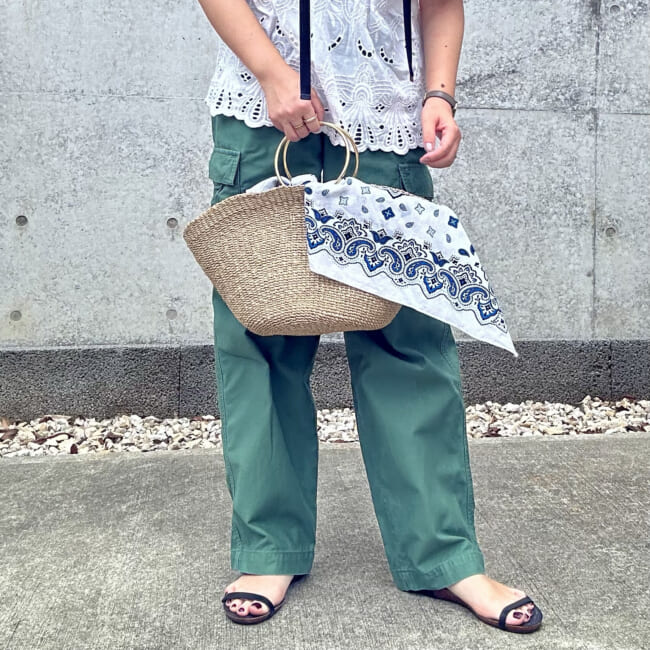 30代ママの夏コーデ ユニクロのカーゴパンツ