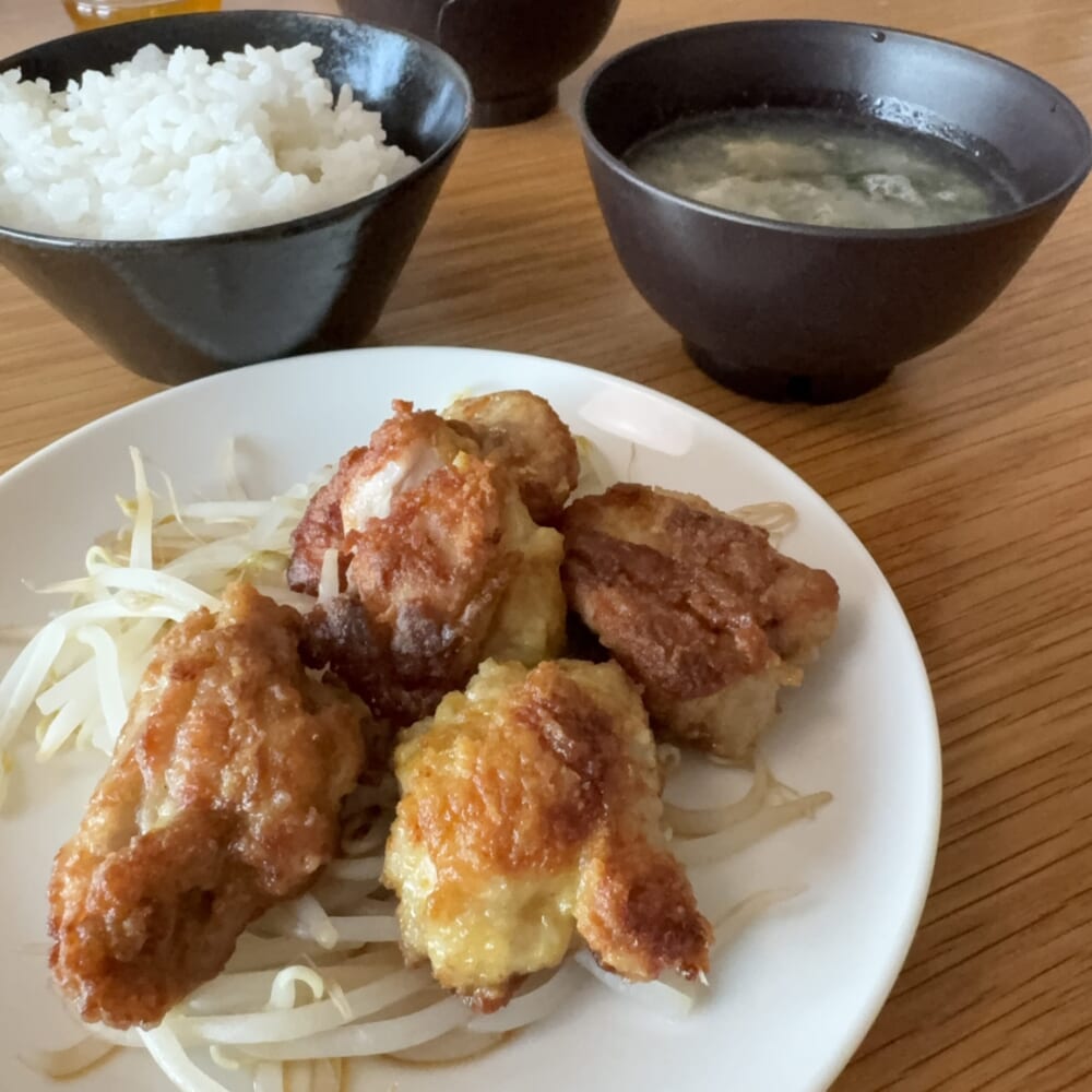 から揚げ　カレー味からあげ　家庭料理
